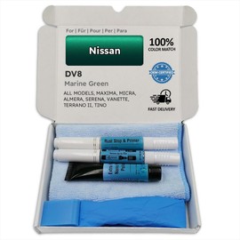 Genuine Colors Paint Pen Marine Green DV8 for Nissan Green Maximum Micra Almera Serena Vanette Terrano II Tino