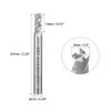 Sourcingmap 6mm Shank 5mm x 13mm Straight Flat Nose End