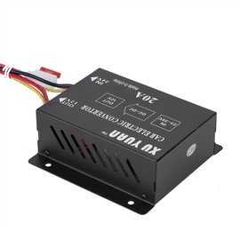 Acouto - Convertidor de corriente 24 V a 12 V inversor el閏trico reductor de voltaje, transformador reductor, Default, 24V to 12v/20A/240W