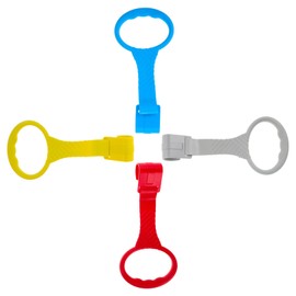 WOONEKY Infant Crib Pull Rings Set Baby Toddler Pull Up Bars for Exercises Safe Sturdy Baby Gym Pull Up Ring 4pcs