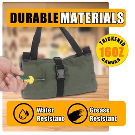 Kosibate Roll Up Pouch, Wrench Roll Up Bag (Green)