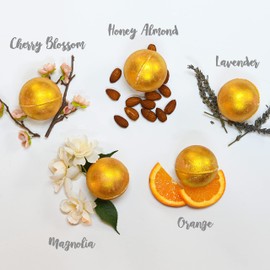 Birthday Gifts, 24K Gold Bath Bombs Set, Deluxe Marble Bath Bomb Gift Set, 9 Bath Bombs for Women & Men, Perfect for Bubble & Spa Bath, Natural Scents, Vanilla Coconut, Lavender, Jasmine & More