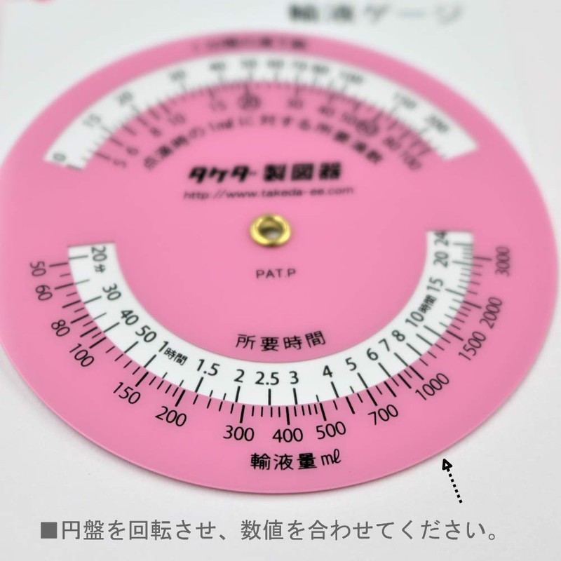 Infusion Gauge Round Pink 25-3050