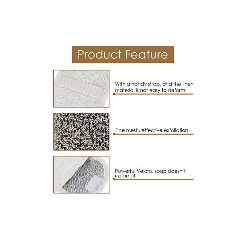 Linkidea 3 bolsas protectoras de jabón, bolsa de jabón exfoliante