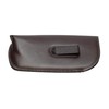 Large Soft Syn.Leather Slip-in Case w/Clip Safety Eyewear Brown 7.25"