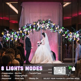 Easter Lights, 100FT 300 LED Rope Lights Outdoor, Plug in String Lights with Waterproof 8 Modes, Connectable Twinkle Light for Indoor House Patio Garden Party Decorations, Pastel Multicolor