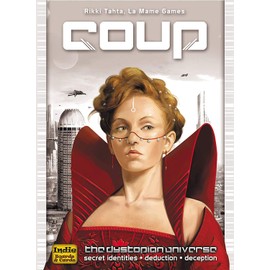 QKQK Board Games,Coup (The Dystopian Universe) A Kind of Leisure Activity for Family Friends Gathering
