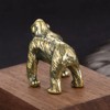 TEAMWILL Solid Brass Monkey Gorilla Statue Tea Pet Figure Animal