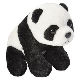 WILD REPUBLIC Pocketkins Panda Stuffed Animal, Five Inches, Gift for Kids, Plush Toy, Fill is Spun Recycled Water Bottles