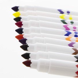 BAZIC 10 Color Fine Line Washable Markers