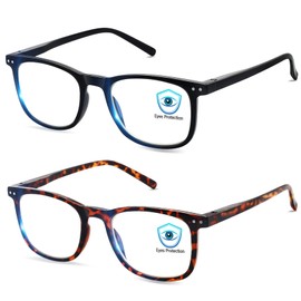 AOSM Blue Light Blocking Glasses, Blue Blocker Computer Glasses for Men Women, Anti Glare 400 UV & Eye Strain Fake Square Glasses
