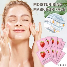 10PCS Face Mask Set,Moisturizing Facial Sheet Mask,Hydrating Face Mask Skin Care(D)