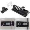 HOJLKLD Combination Locking Bolt, 4 Digit Combination Door Security Slide