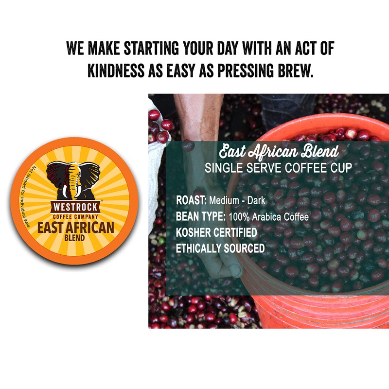 Westrock Coffee Company, East African Blend, Single Serve Coffee Cup,