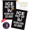 Abolish ICE ICE Out of LA Guard Flag Kit Stand