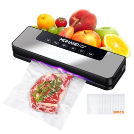 MDHAND Vacuum Sealer Machine, Fast-Compact/Multi-Functional Food Saver Vacuum Sealer Machine with bag, High Powerful Vacuum Sealers for Food, Automatic Sealing & Dry & Moist Modes
