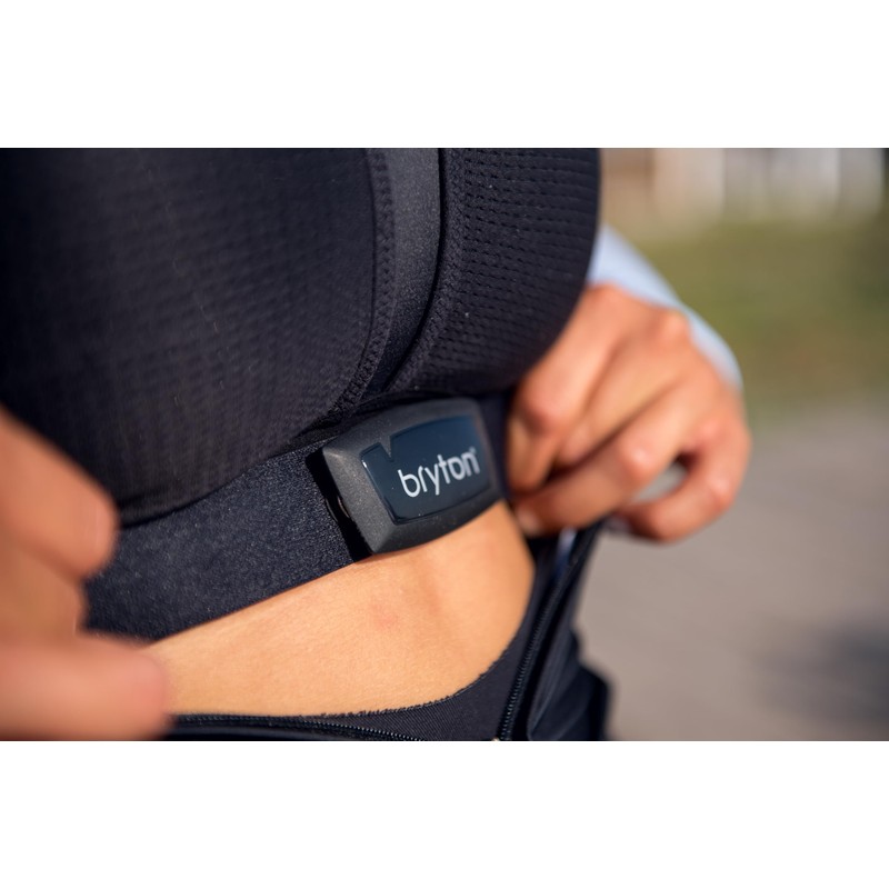 Bryton, Sensore e Fascia Cardio Ant+/Bluetooth per Ciclo Computer GPS,