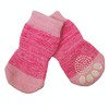 ZEEZ Non-Slip Pet Sock Large (3.5 x 9cm), Pink, Large