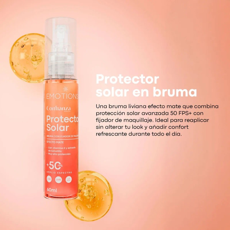 Emotions Labs, Protector Solar Bruma,fps 50,efecto Mate Momento de aplicacin