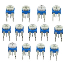 PATIKIL Variable Resistance Assorted Kit 65 Pieces 100 to 1 M Ohm 10 Types Trimmer Potentiometer Adjustment Assortment Set for Electric