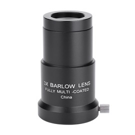 Astronomy Telescope Eyepiece 3X 1.25'' Barlow Lens for Eyepiece Full coated