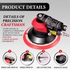 Rycubre pneumatic Air Sander 5/6 Inch DA Palm Sander for