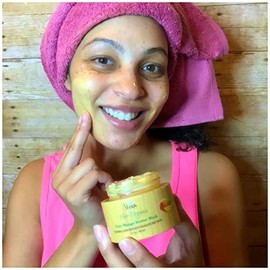Mascarilla facial de manteca de mango pura orgánica Shir Mejora la textura de la piel Deja la piel hidratada y radiante Ideal para pieles normales... 