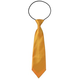 Miobo Children's Boys Tie with Flexible Elastic Band, orange