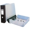 Hermes A4 80mm 2D-Ring Heavy Duty Polypropylene BoxFile - Black