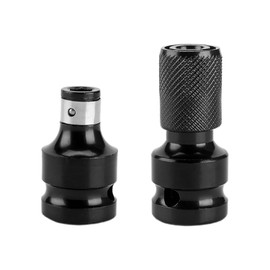 KSBBHDS 2 Piece Adapter Impact Driver Drill Wrench Adapter 1/2 to 1/4 Male Adapter Screwdriver Accessories Tool Accessories