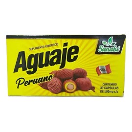 Aguaje Peruano Sanabi 30 Caps De 500 Mg C/u
