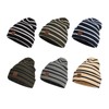 CLAPE Unisex Leather Patch Beanie Knitted Hat Soft Warm Beanie
