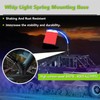 2Pcs RGB LED Whip Light Spring Base Protective Mounting Mount