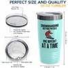 Snowboarding Teal Edition Viking Tumbler 20oz - Snowboarding Defying physics