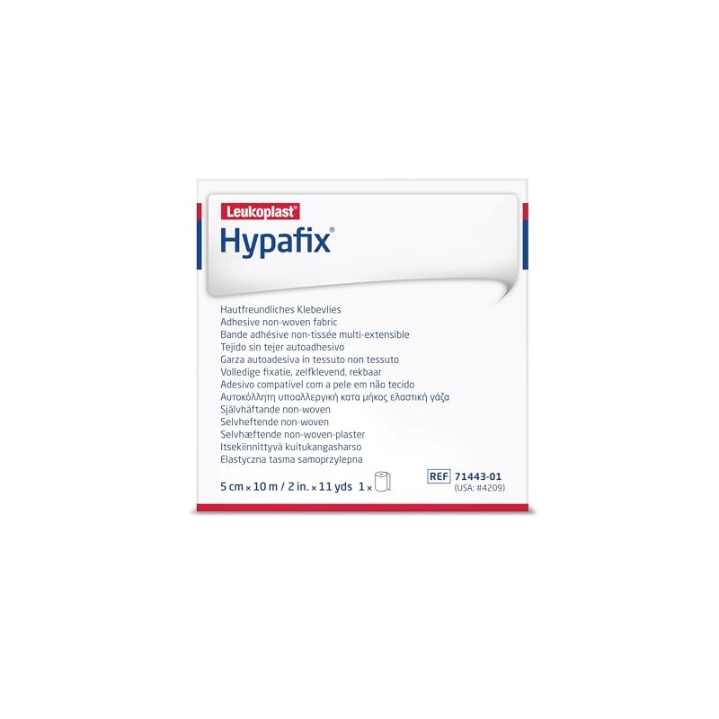 Hypafix, 7144301, Apósito Blanco de 5cm x 10m