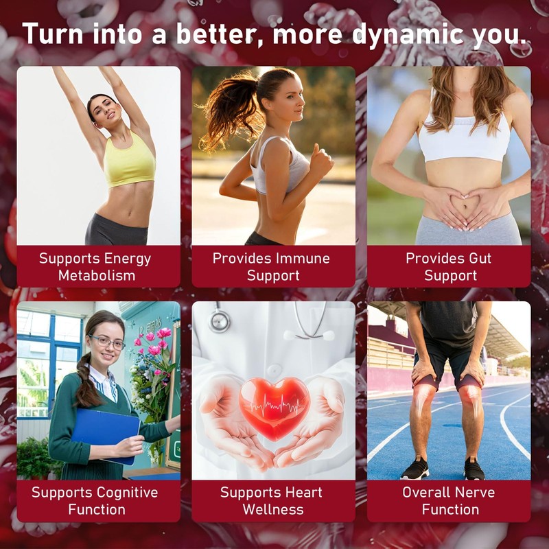 Nichalous Vitamin B12 Complex with B1, B6, Vitamin B12 Raspberry