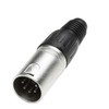 3x DMX Male XLR 5 Pin Solder Connector Cable for