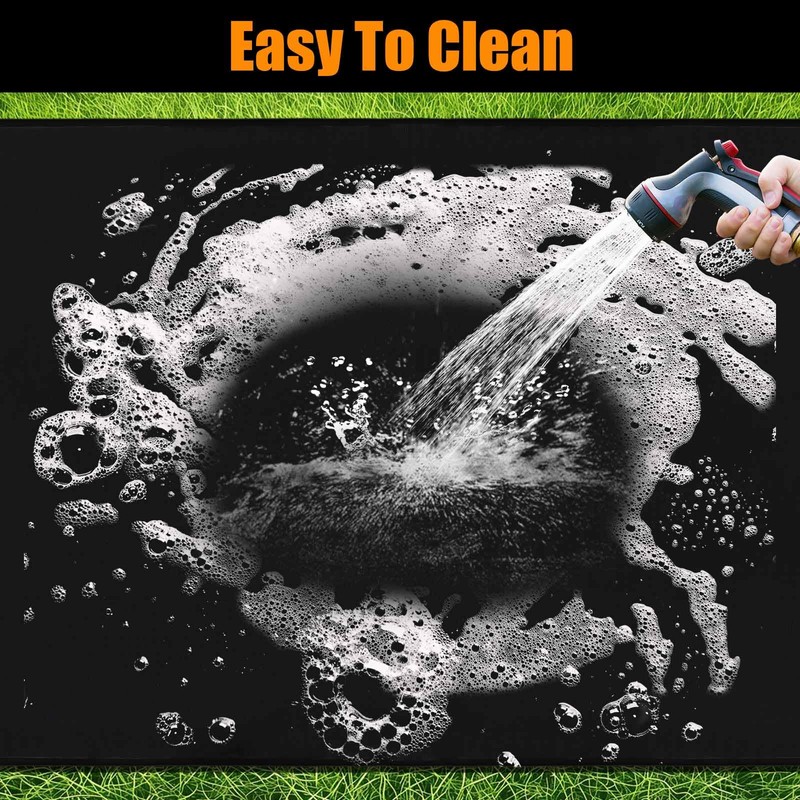 Thmins 100x51 Inches Extra Large Under Grill Mat for Outdoor