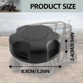 Fuel Cap Gas Cap Replacement Compatible with Polaris RZR Ranger 570 900 800 1000 &Can-Am Maverick Defender, OEM # 5450389, 5433687, 7082037, 5439075, 513033816