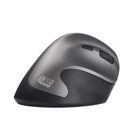 Adesso iMouse A20 Ergonomic Wireless Mouse, 1000/1600/2400 DPI, Vertical Design, Enhanced Optical Sensor, 6 Buttons, Compatible with Windows and Mac