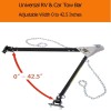 Unbranded Adjustable Towing Bar Bumper Mount w/ 2X Chains Universal
