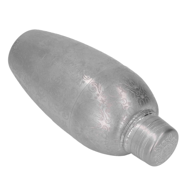 Cocktail Shaker 304 Stainless Steel High Strength Flower Carved Bartending