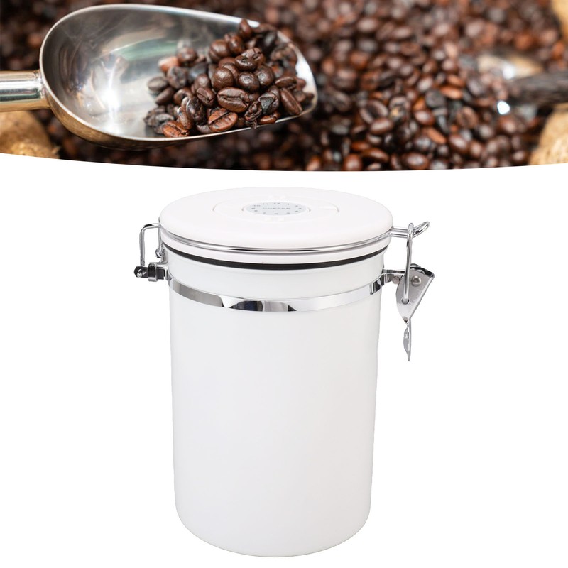 Coffee Canister Stainless Steel Good Sealing Food Airtight Storage Container