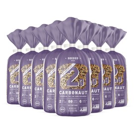 Carbonaut Low Carb Bread, Keto Bread, Keto-Certified Food, Snack, Meals, Non-GMO, Vegan Bread Pack of 8 (Low Carb Seeded)