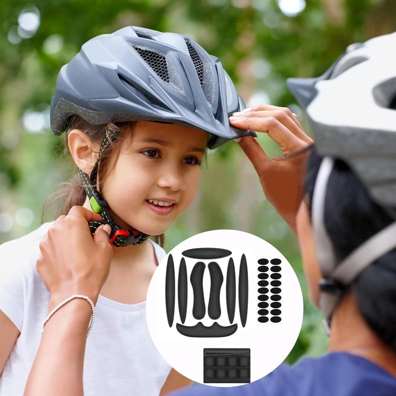Selev Set Fodera Casco Bici - 2 Kit Imbottitura Spugna