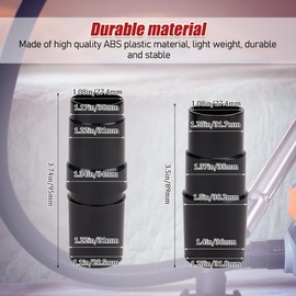 WSDMAVIS Set of 4 Universal 35mm to 32mm Home Vacuum Cleaner Hose Adapter Converter Replacement Connector Help 1-3/8'' Tube To Fit 1-1/4'' Brush Head