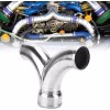 Unbranded Dual Air Intake Intercooler Pipe Fit for Twin Turbo