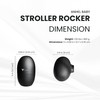 Rechargeable Stroller Pram Rocker, Portable Weatherproof Baby Sleep Device, Fits