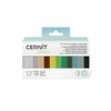 Cernit CEASS004C - Set of 12 Colours Oven Hardening Polymer