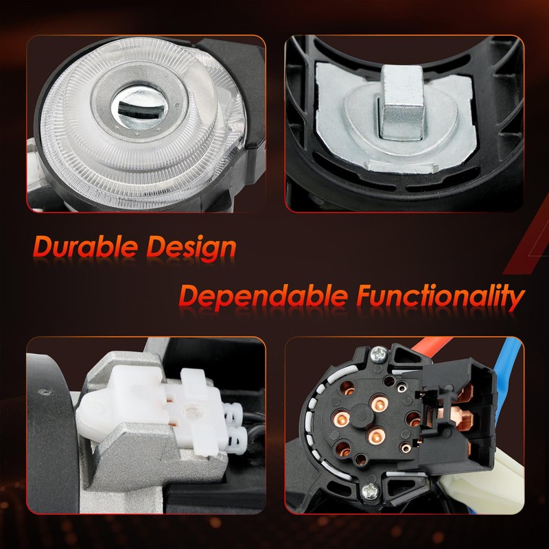 Ignition Assembly, Lock Cylinder Switch & Cylinder Housing, with Keys,